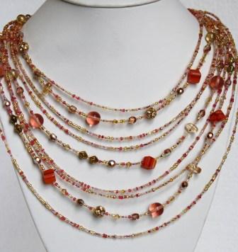 Murano Glass Waterfall Necklace